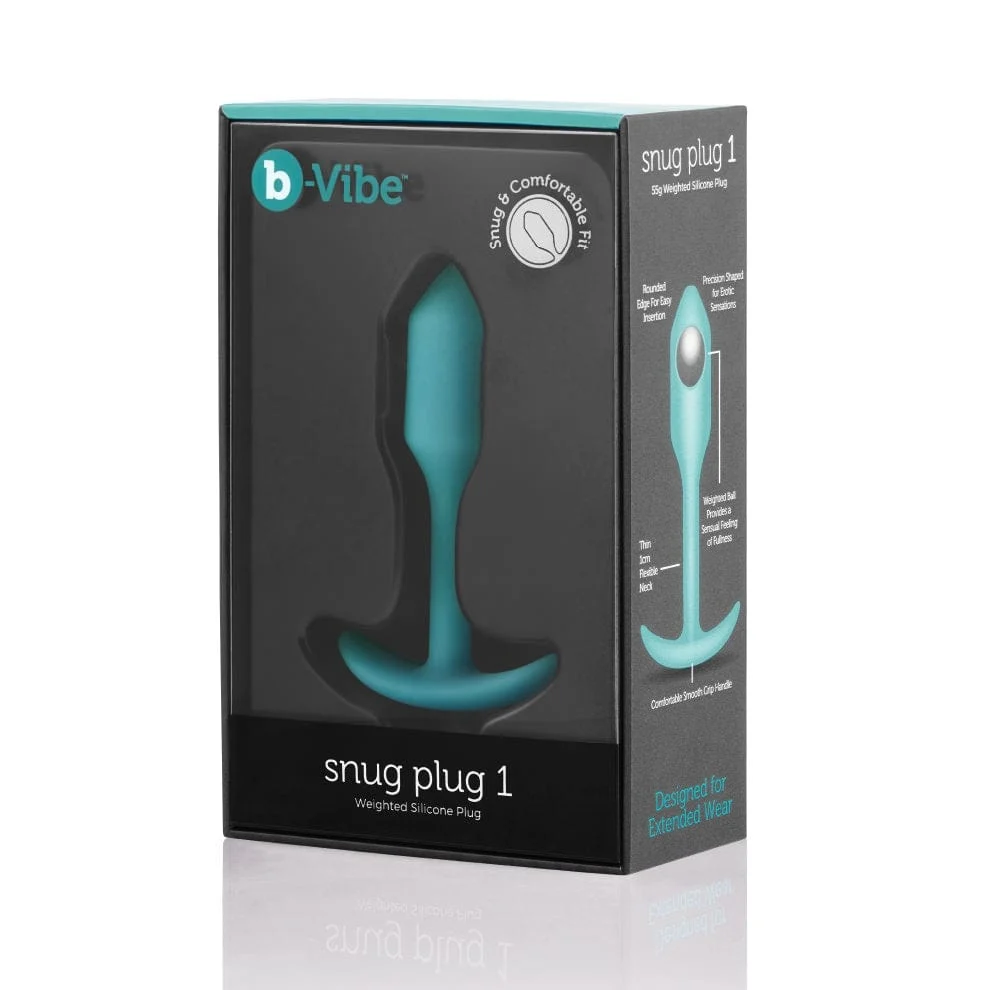 B-Vibe Snug Plug 1 加重硅胶肛塞 舒适佩戴