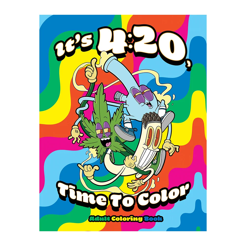 It's 4:20, Time To Color 成人涂色书，作者 WoodRocket