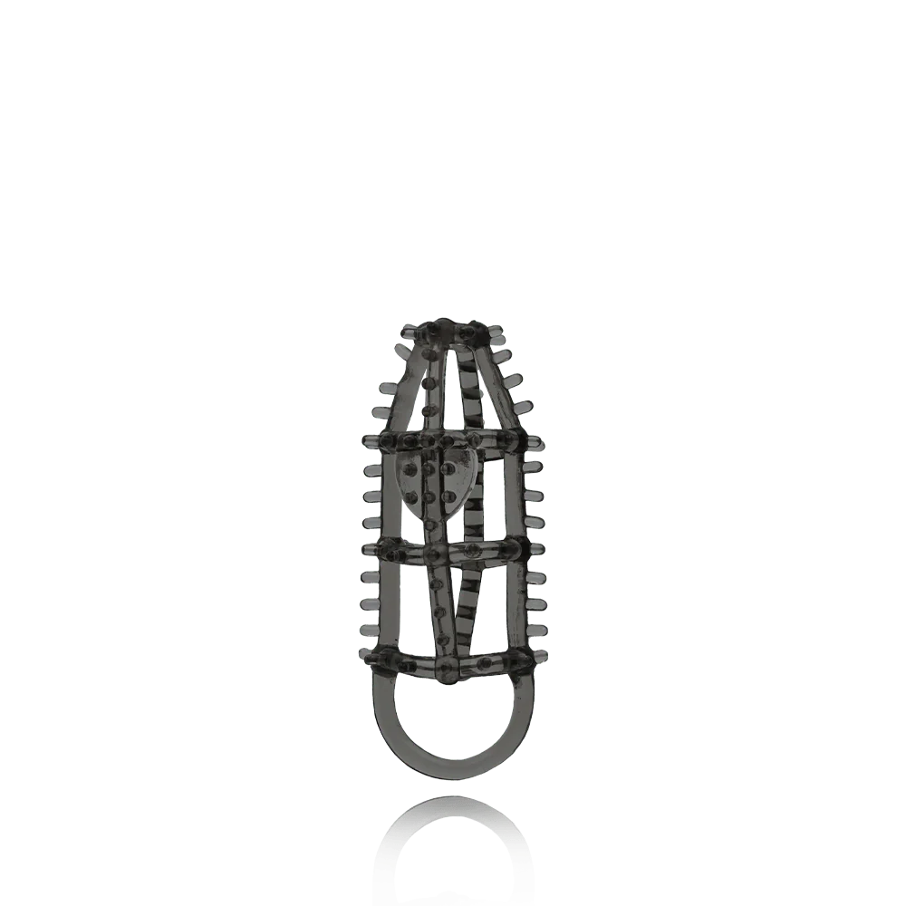 Ultimate Cock Cage™ Smoke Textured TPR Erection Enhancer