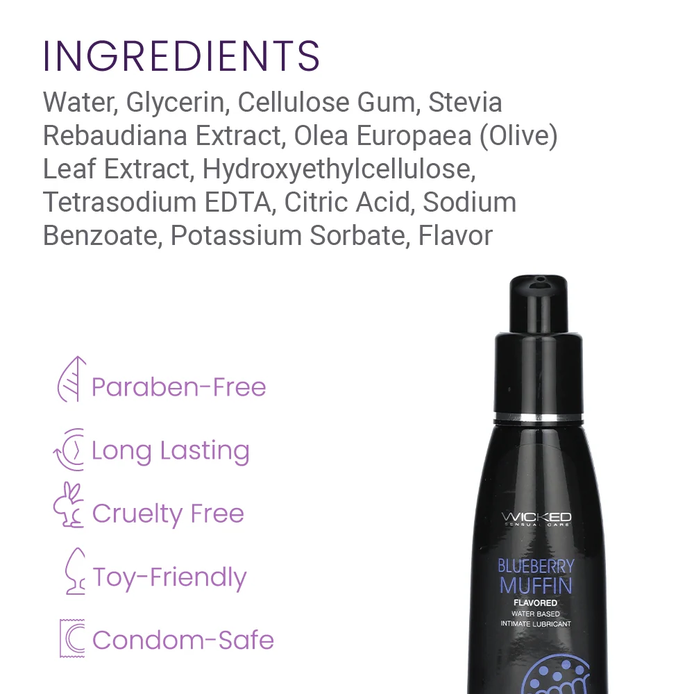 Wicked Aqua Candy Apple Flavored Water-Based Lubricant