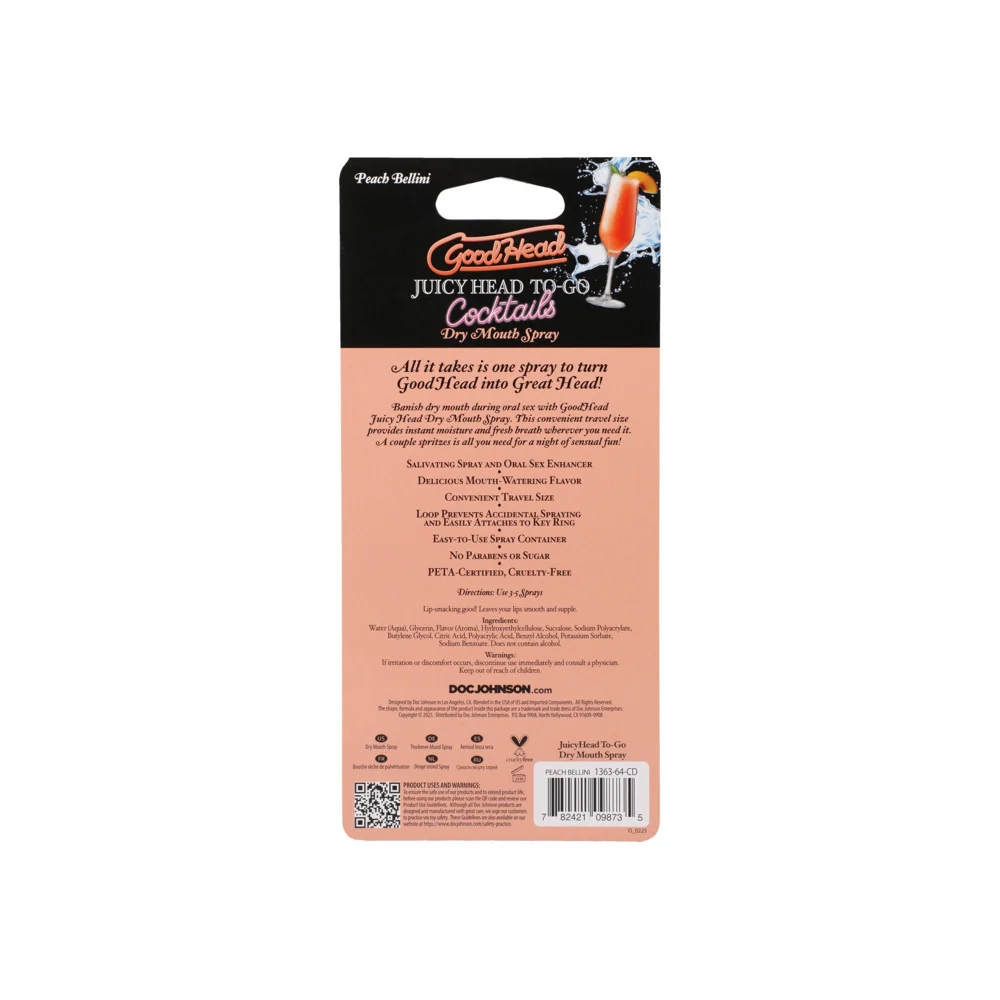 GoodHead Juicy Head Cocktails Dry Mouth Spray To-Go 0.3 oz