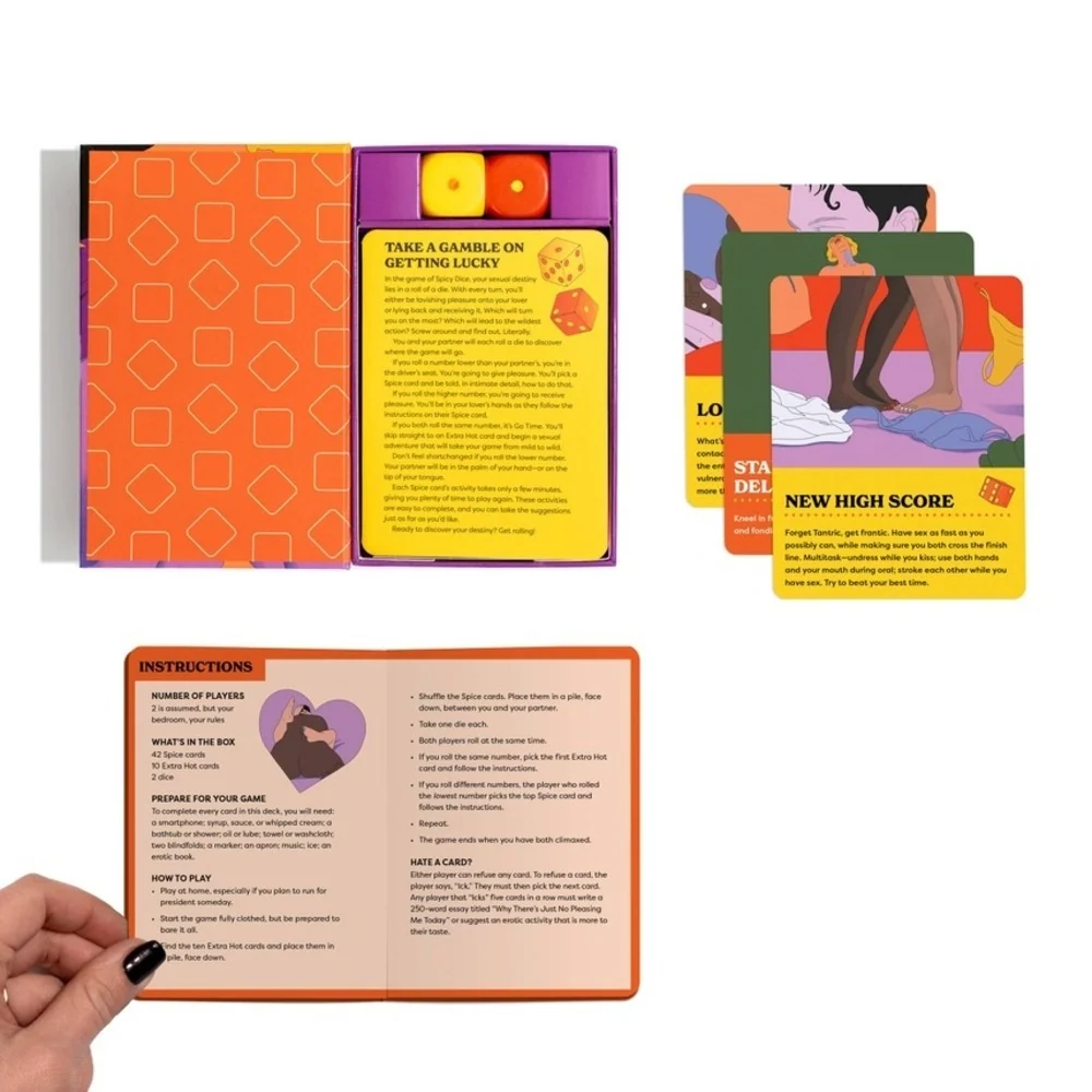 Spicy Dice Game of Seductive Stakes with 52 Cards