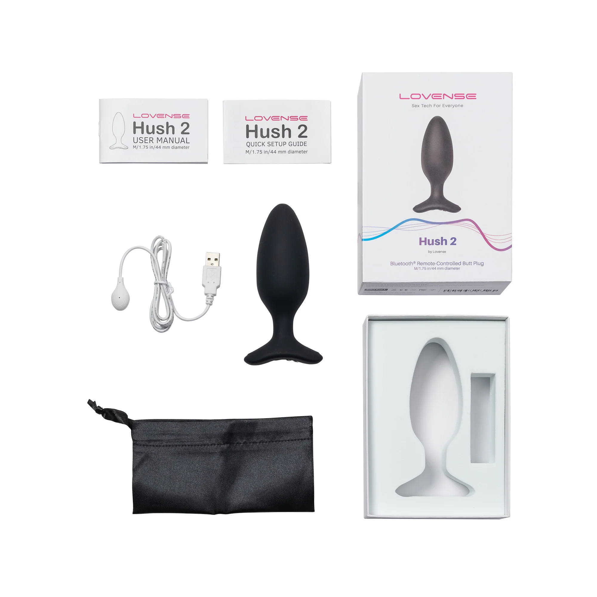 Lovense Hush 2 Bluetooth-Controlled Anal Plug