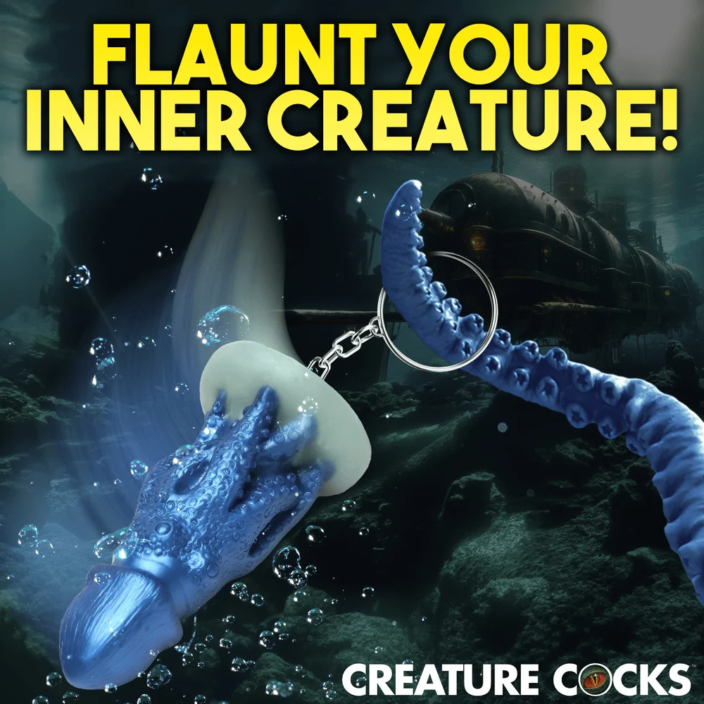 Creature Cocks Cocktopus Silicone Novelty Keychain for Bags and Keys