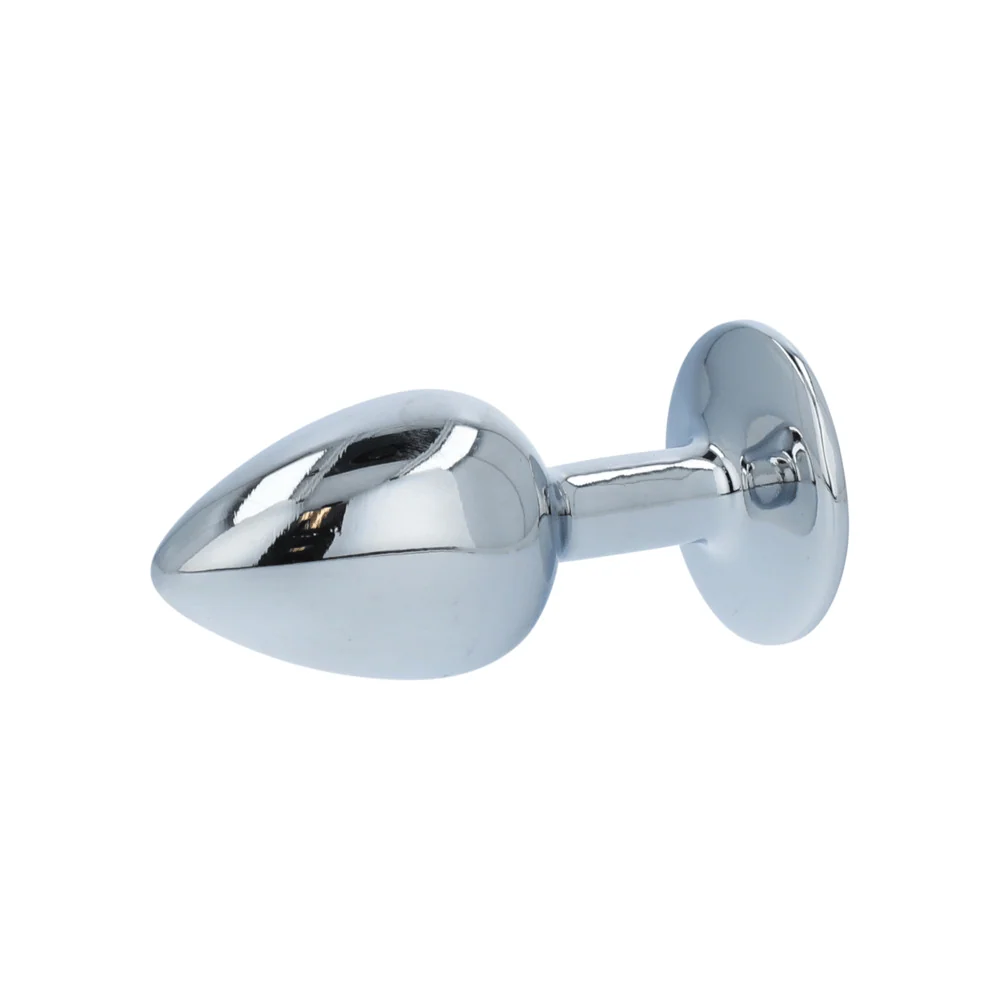 Booty Sparks Gem Anal Plug in Weighted Silvery Aluminum
