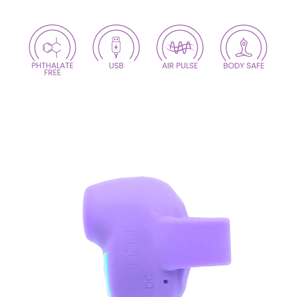 Inmi Shegasm Mini 硅胶阴蒂刺激器，带吸吮功能，适合旅行