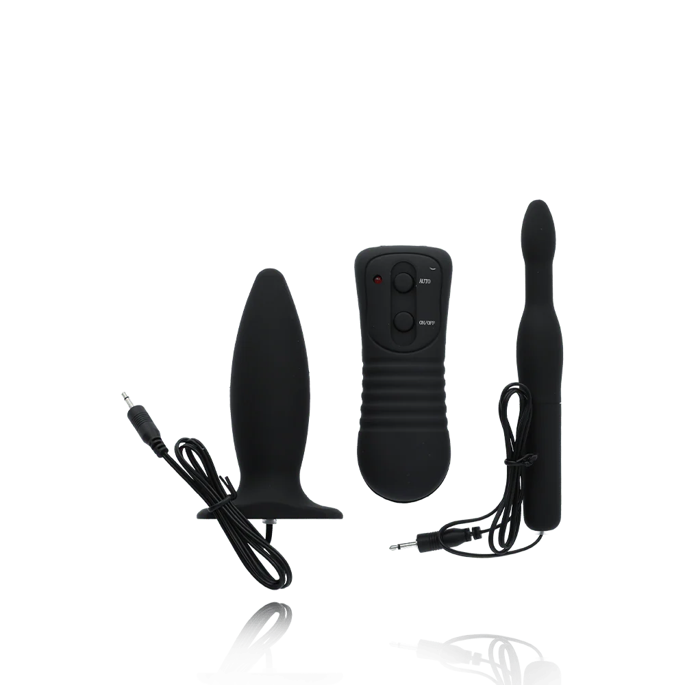 My First Anal Explorer Kit in Black with Dual 10 Function Vibration