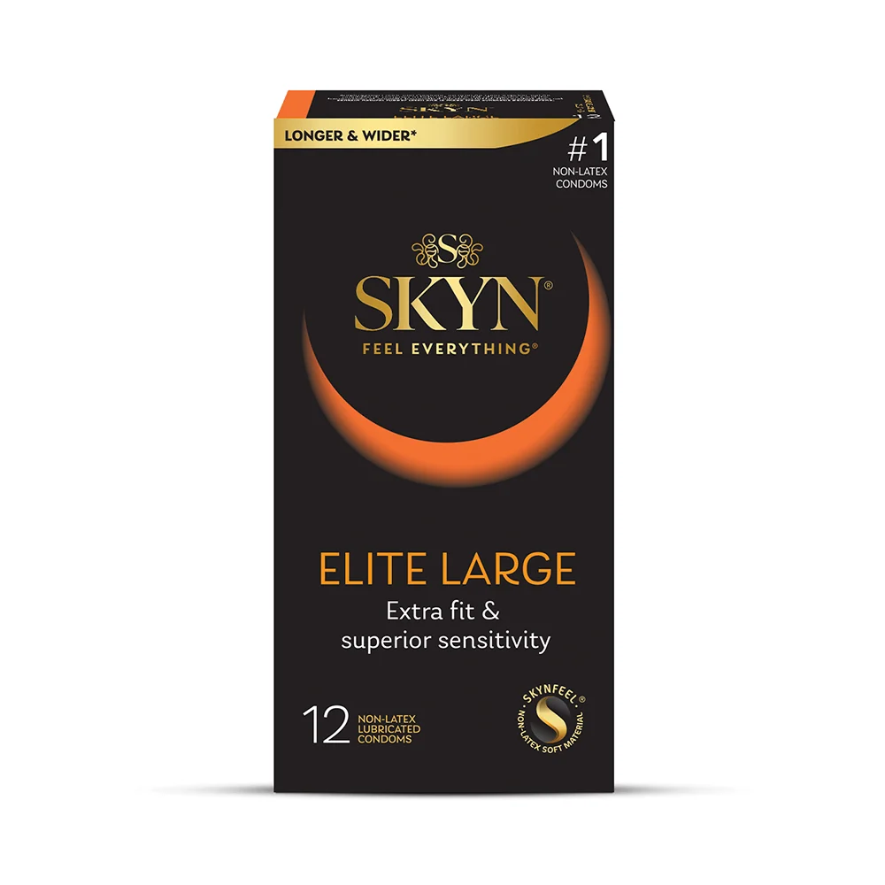 Lifestyles Skyn Large Condoms, 12 Pack, Non-Latex Polyisoprene