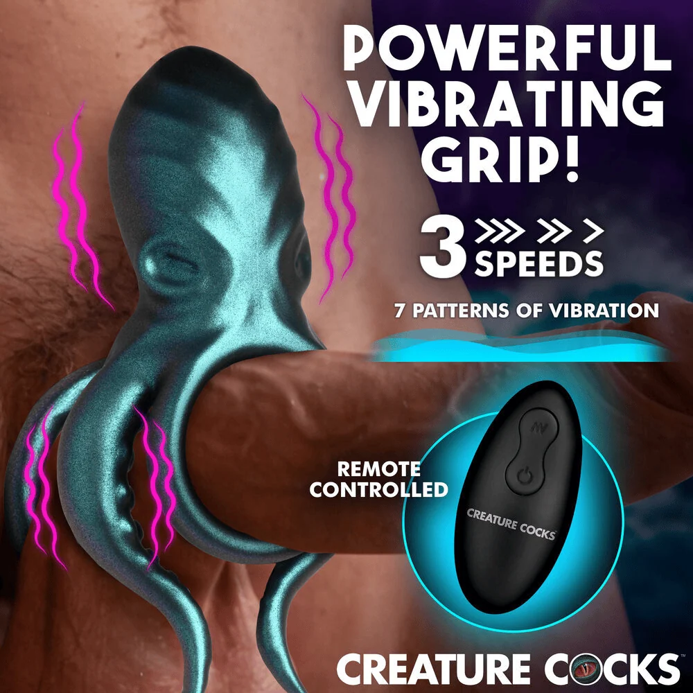 Creature Cocks Octo-Grip Remote-Control Vibrating Cock Ring