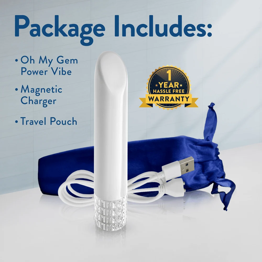 Blush Oh My Gem Bold Diamond Bullet Vibrator with Angled Precision Tip