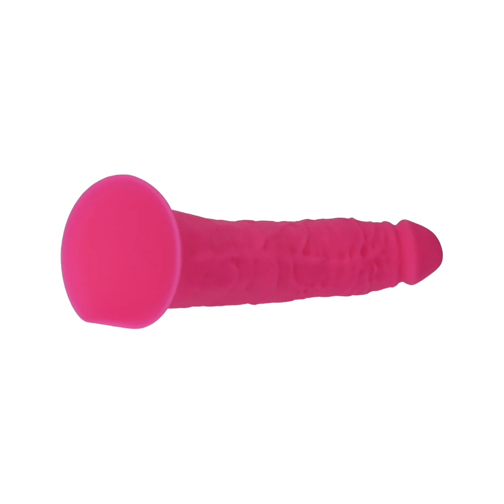 Ruse Jimmy Hot Pink Silicone Dildo with Suction Cup Base