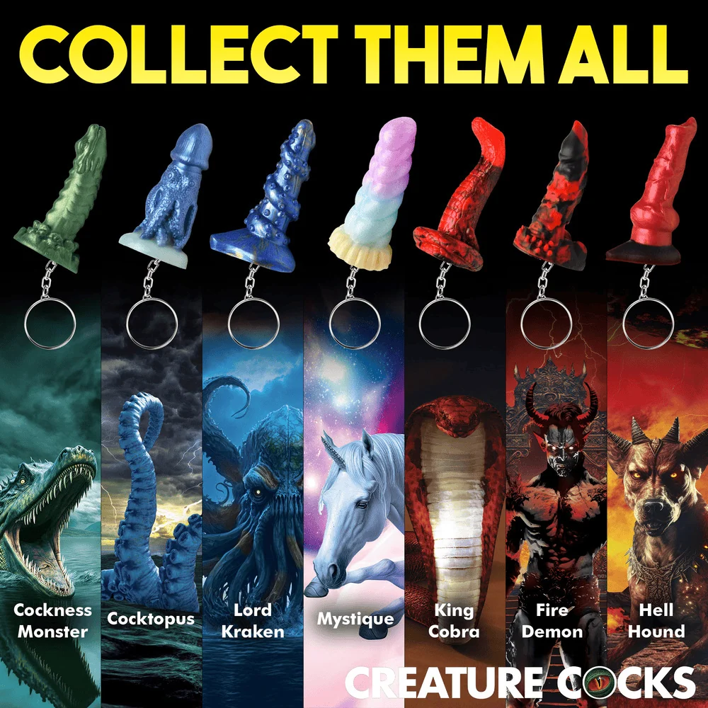Creature Cocks Cocktopus Silicone Novelty Keychain for Bags and Keys