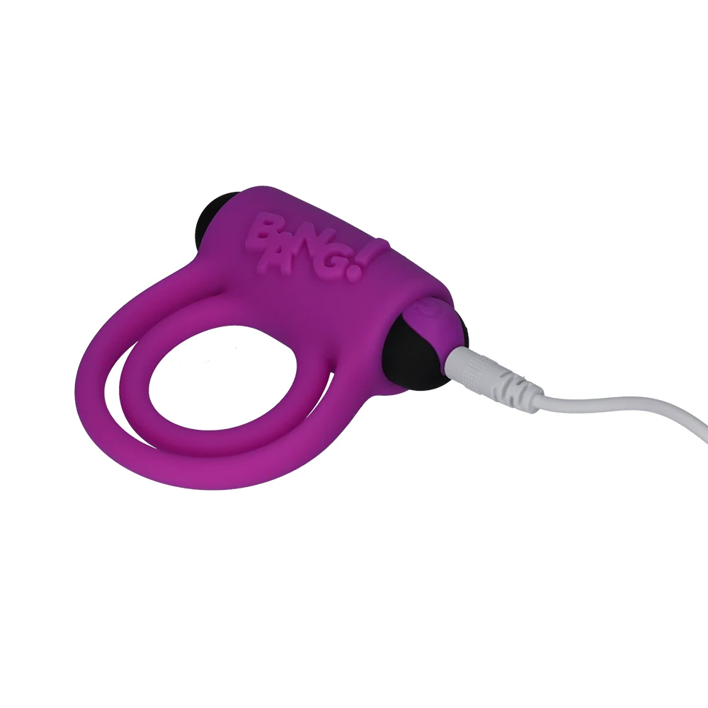 Bang! Remote Control Cock Ring With Two Stretchy Silicone Rings