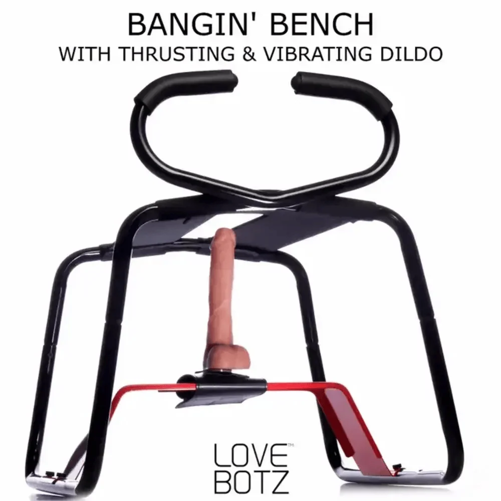 Lovebotz Bangin' Bench 抽插振动硅胶假阳具长凳