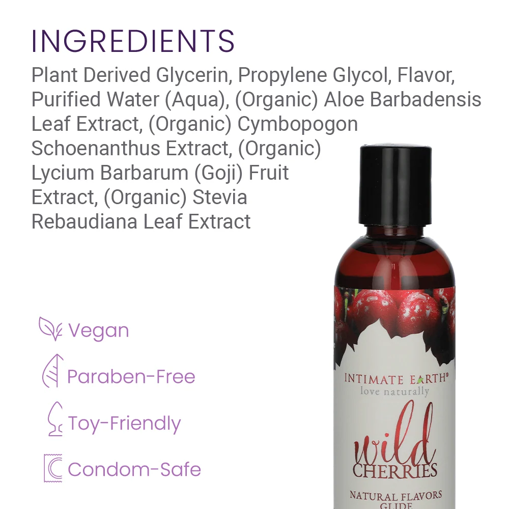 Intimate Earth Flavored Lubricant with Ripe Peach Taste