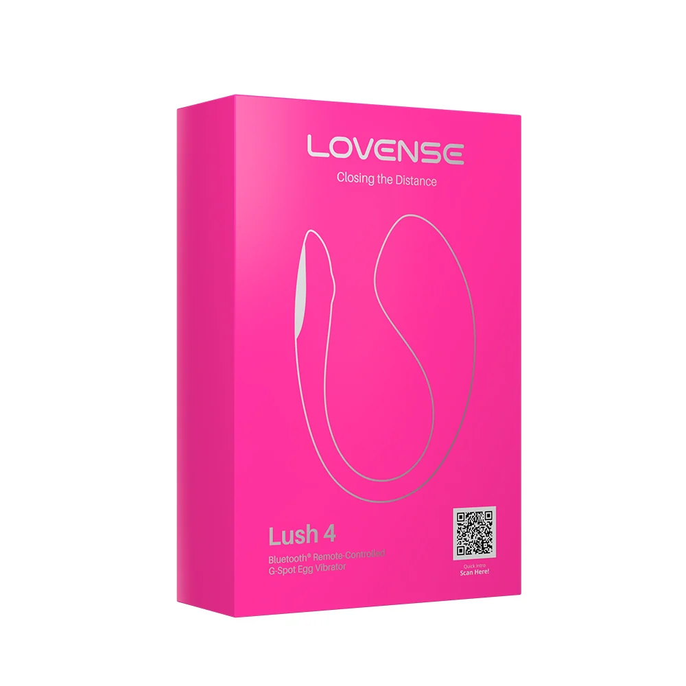 Lovense Lush 4 App-Connected G-Spot Vibrator with LED Tail Light