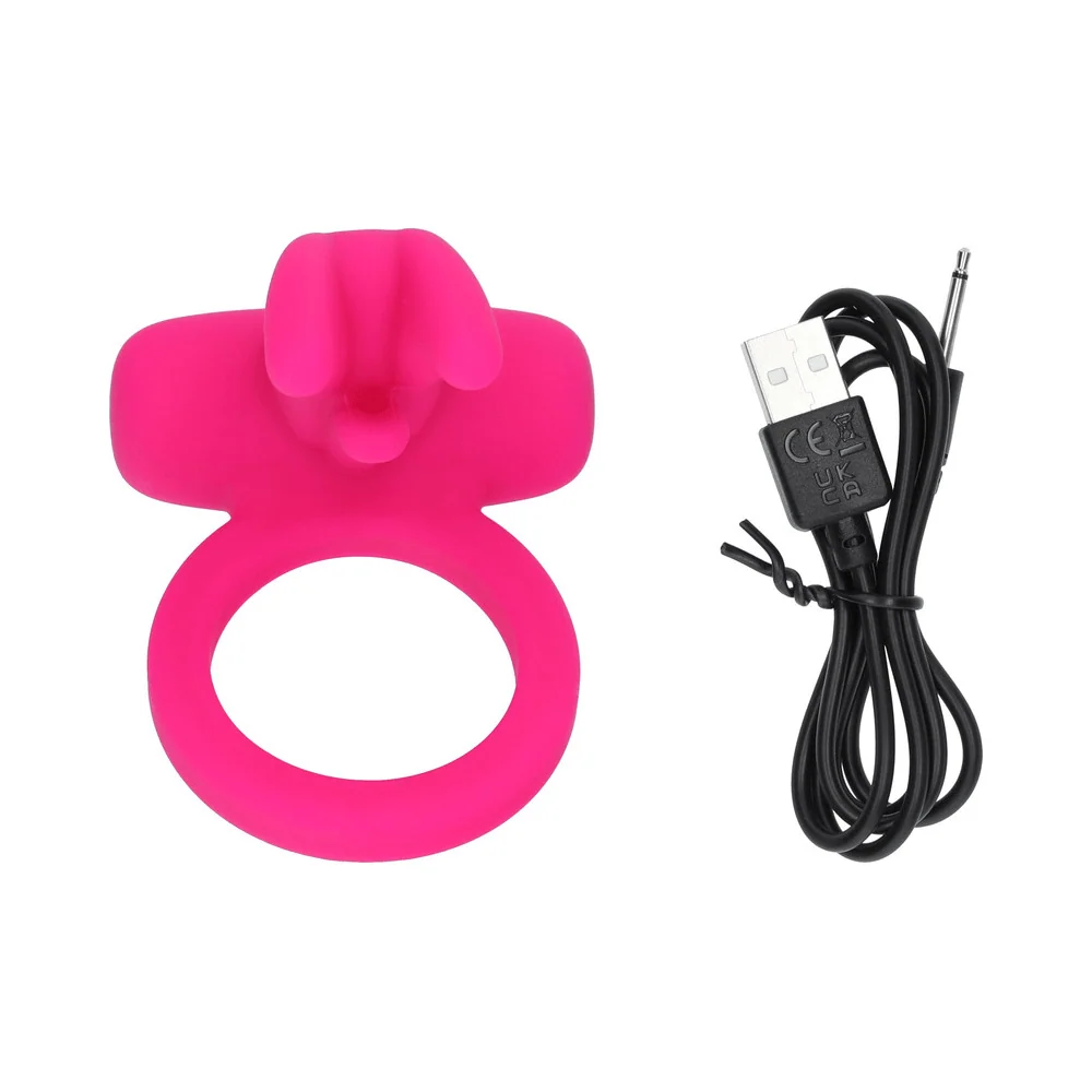 California Exotic Triple Clit Flicker Couples Enhancer with Teasing Prongs