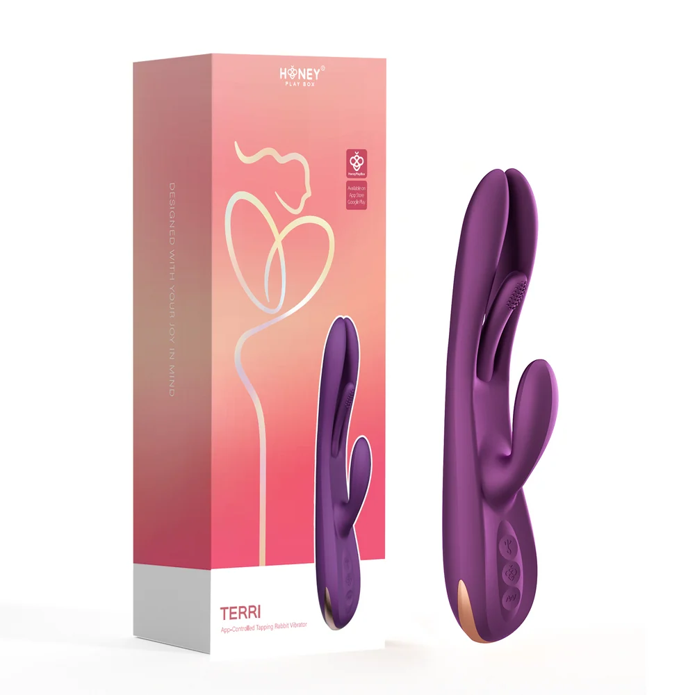 Honey Play Box Terri App-Controlled Rabbit Vibrator with Kinky Finger Tapping