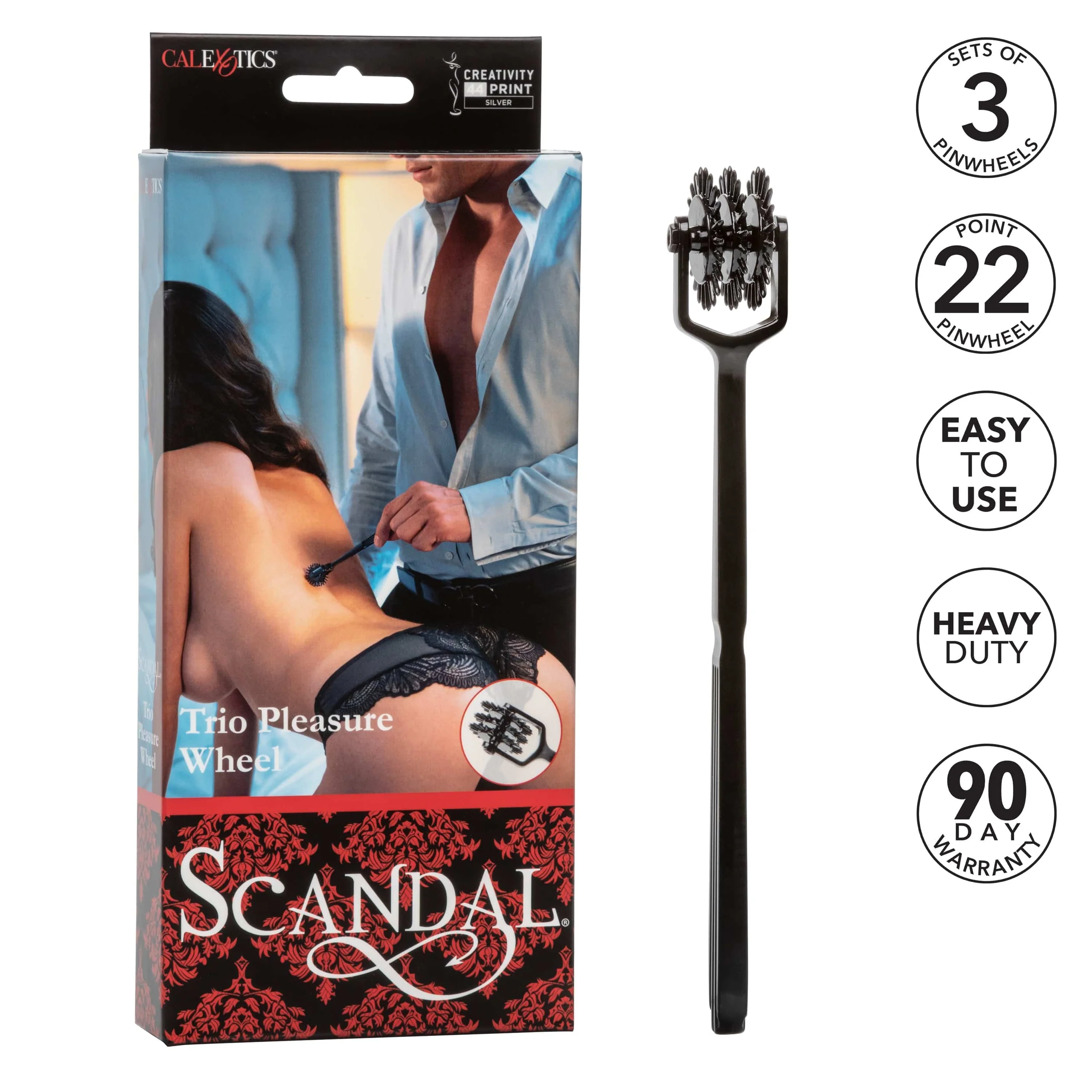 Scandal® Trio Pleasure Wheel With Three 22-Point Wheels