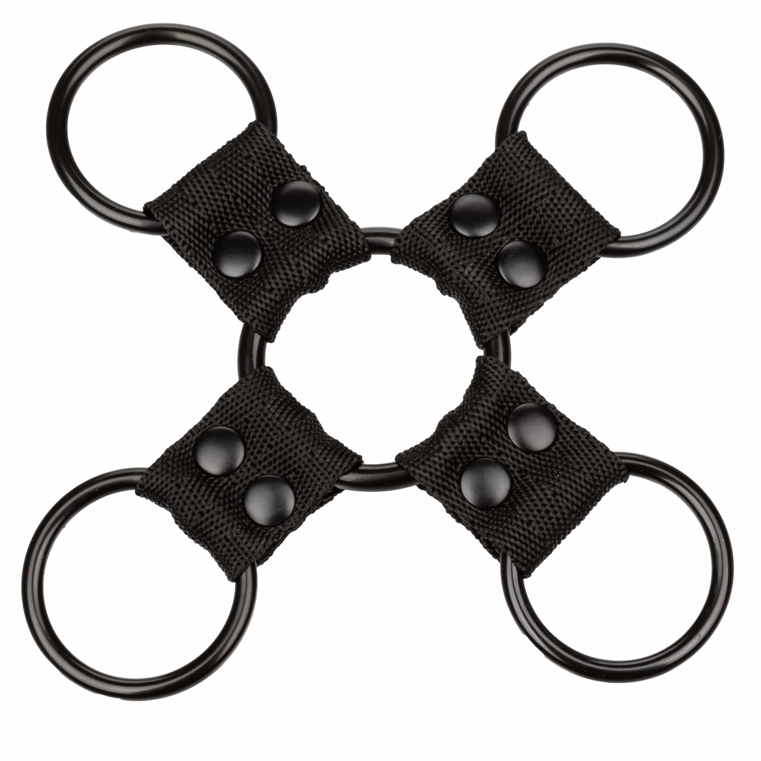 Scandal® Hog Tie Adjustable Red and Black Wrist and Ankle Cuffs