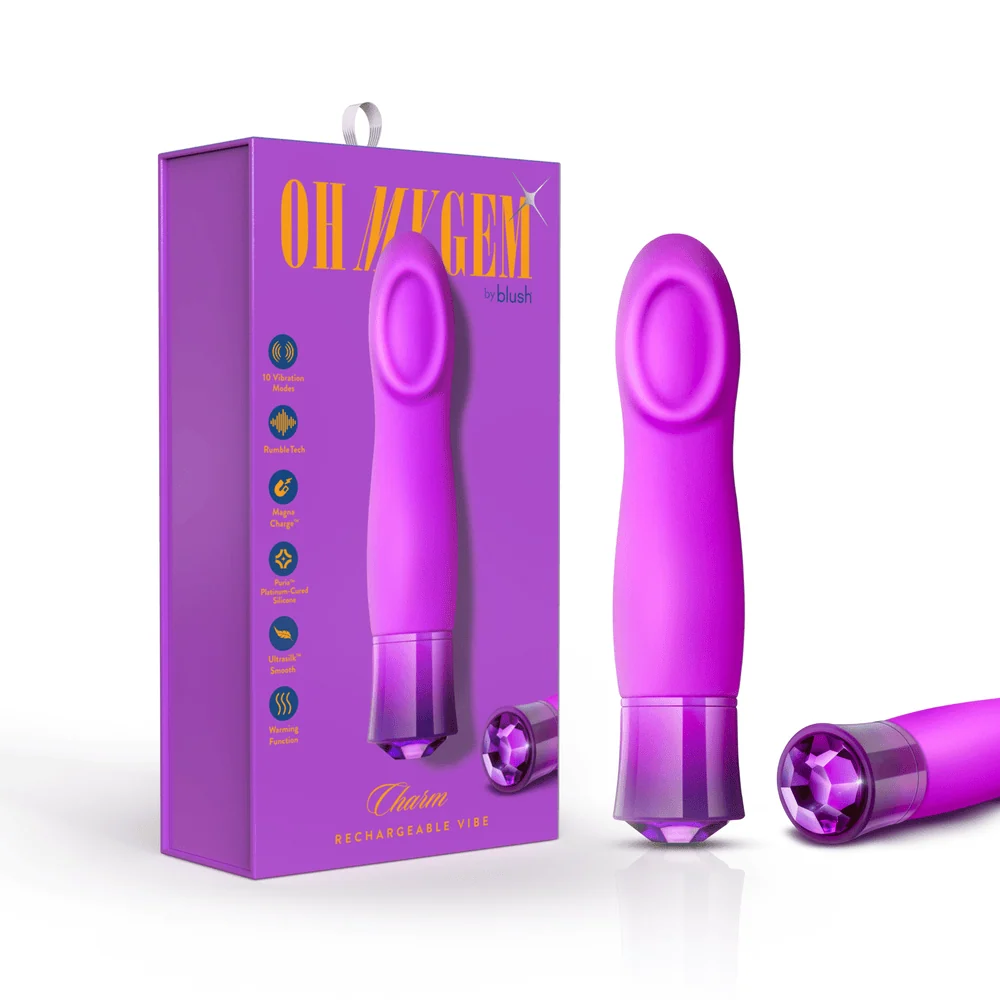 Blush Oh My Gem Charm Amethyst Bullet Vibrator