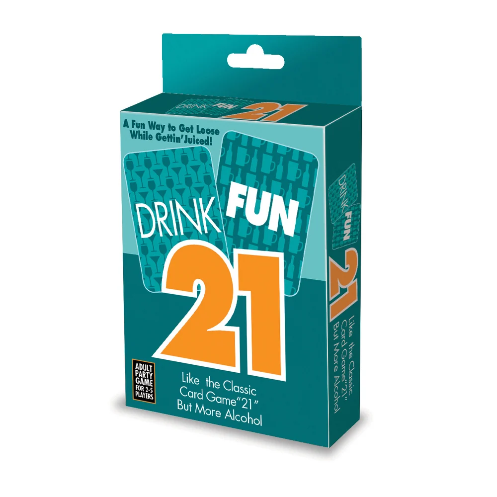 Little Genie Drink Fun 21 Party Card Game with 4 Extra Aces