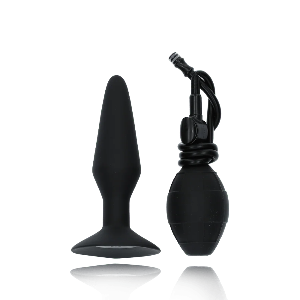 Inflatable Silicone Butt Plug with Detachable Quick-Release Hose