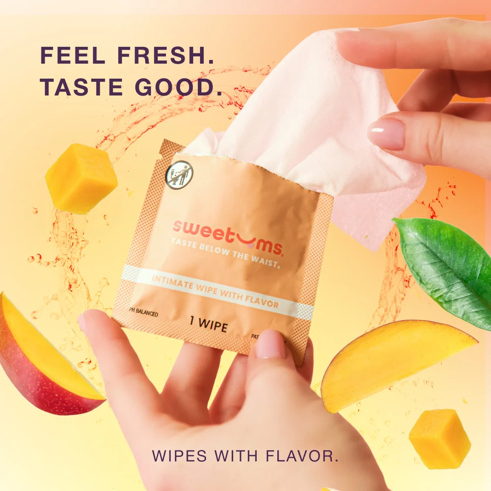 Sweetums Personal Flavored Intimate Wipes