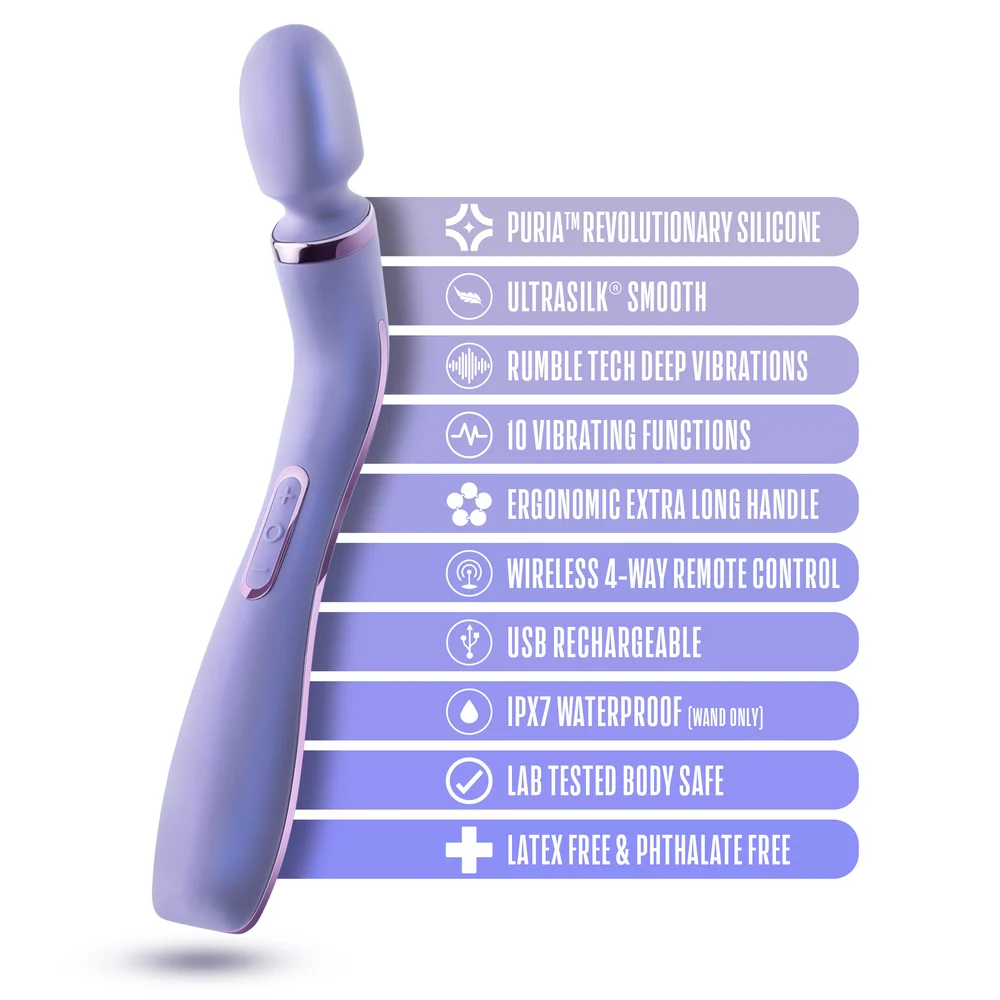 Blush Wellness Eternal Wand Silicone Rechargeable Vibrating Massage Wand