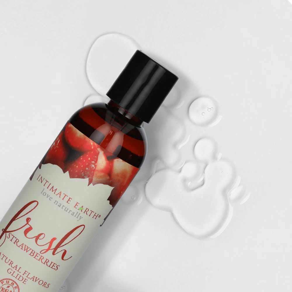 Intimate Earth Flavored Lubricant with Ripe Peach Taste