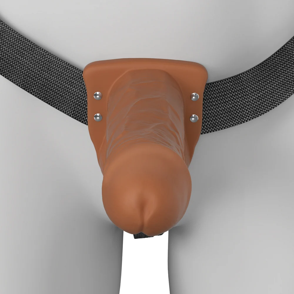 Fantasy X-Tensions Elite 7 Inch Vibrating Hollow Silicone Strap-On