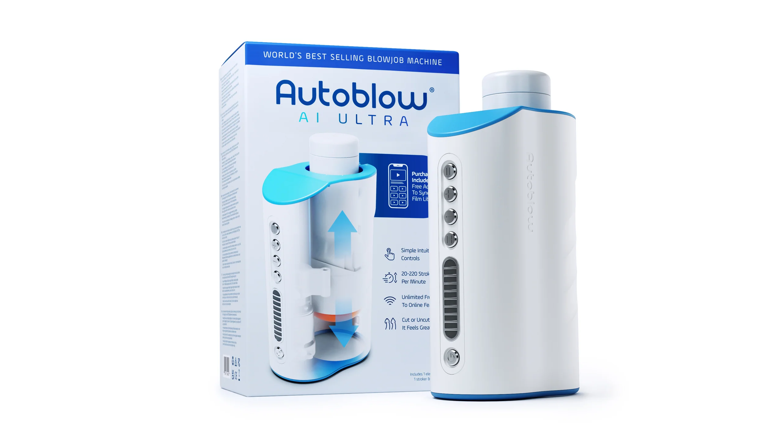 Autoblow A.I. Ultra Full-Shaft Gripping Stroker with Video Sync