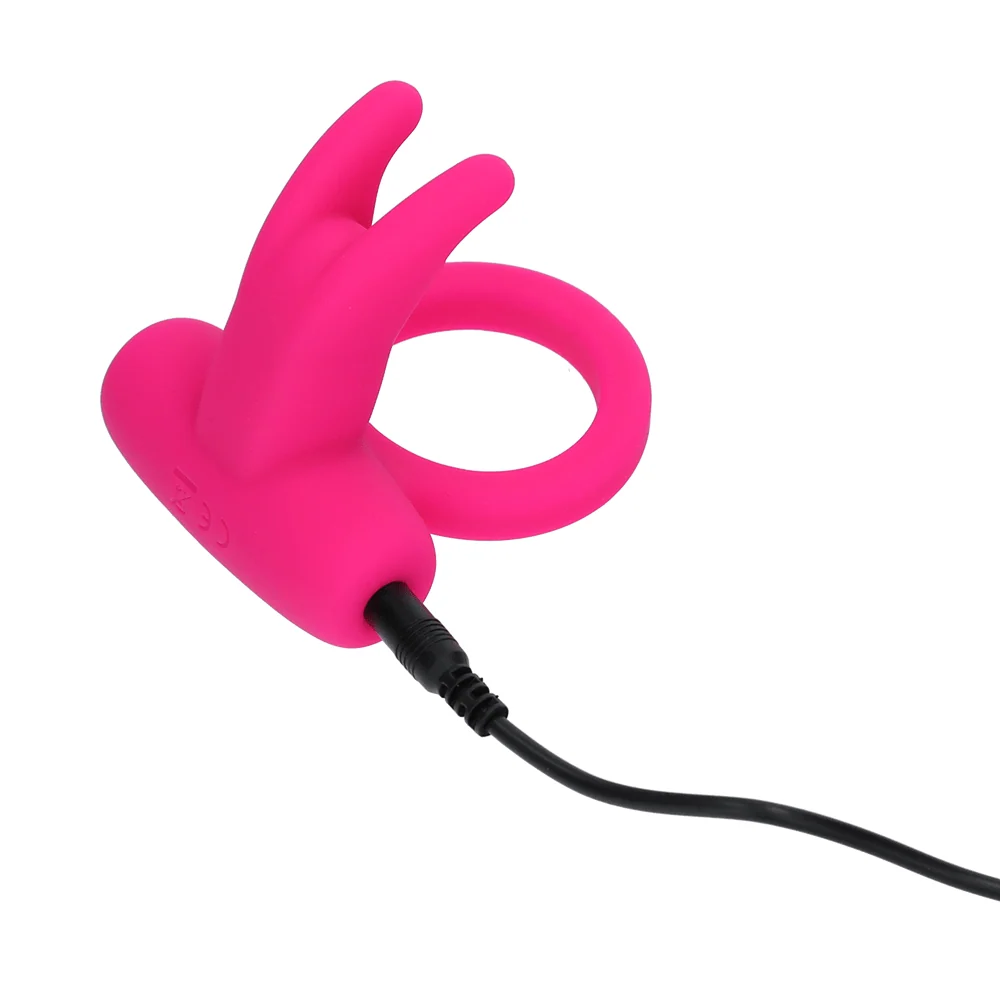 California Exotic Triple Clit Flicker Couples Enhancer with Teasing Prongs