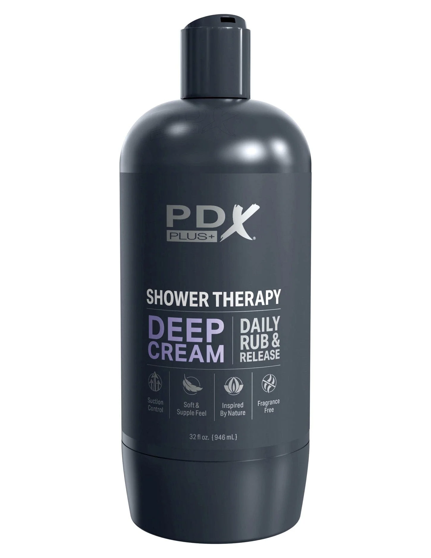 PDX Shower Therapy Deep Cream Stroker Discreet Shampoo Bottle Design
