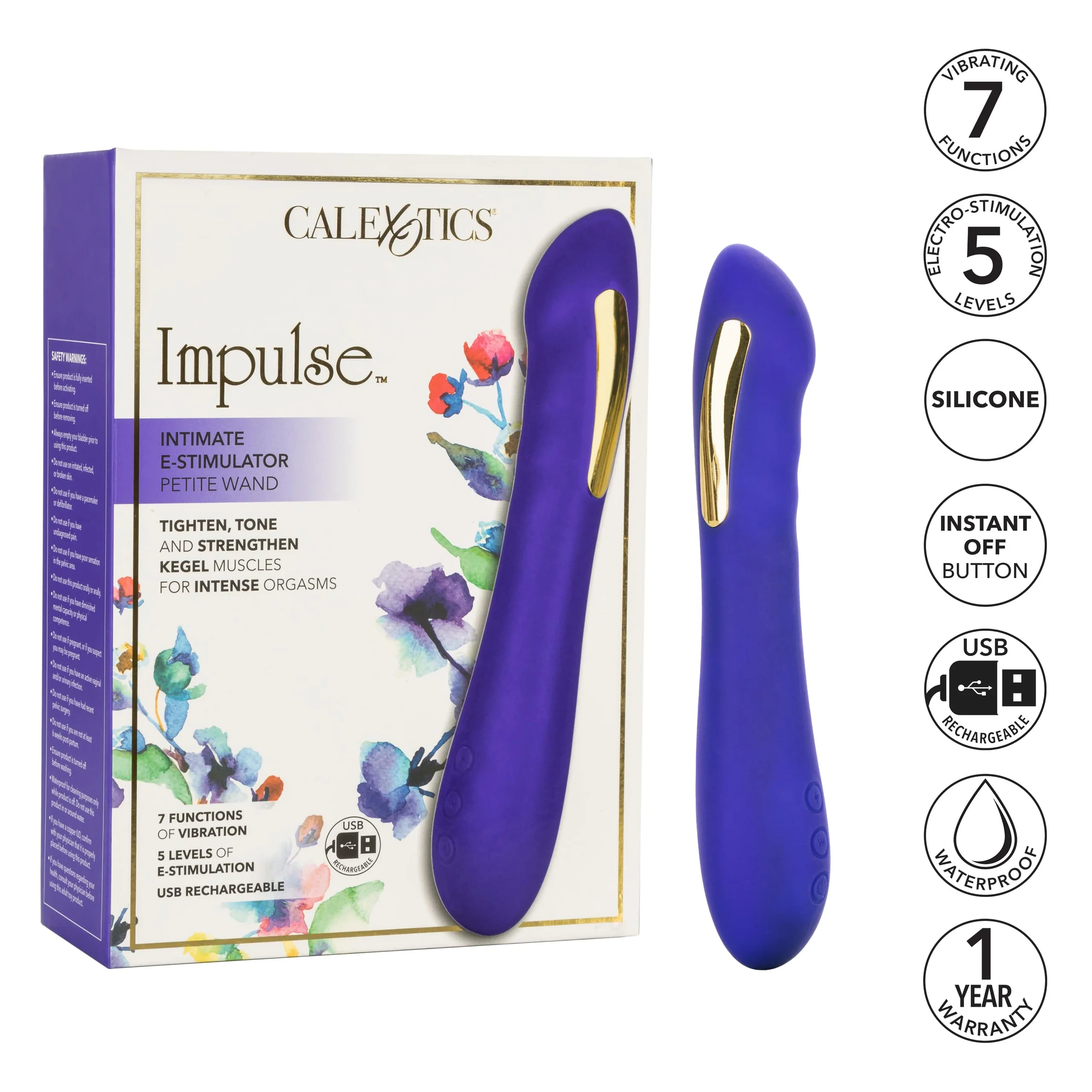 Impulse Intimate E-Stimulator Petite Wand with 7 Vibration Functions