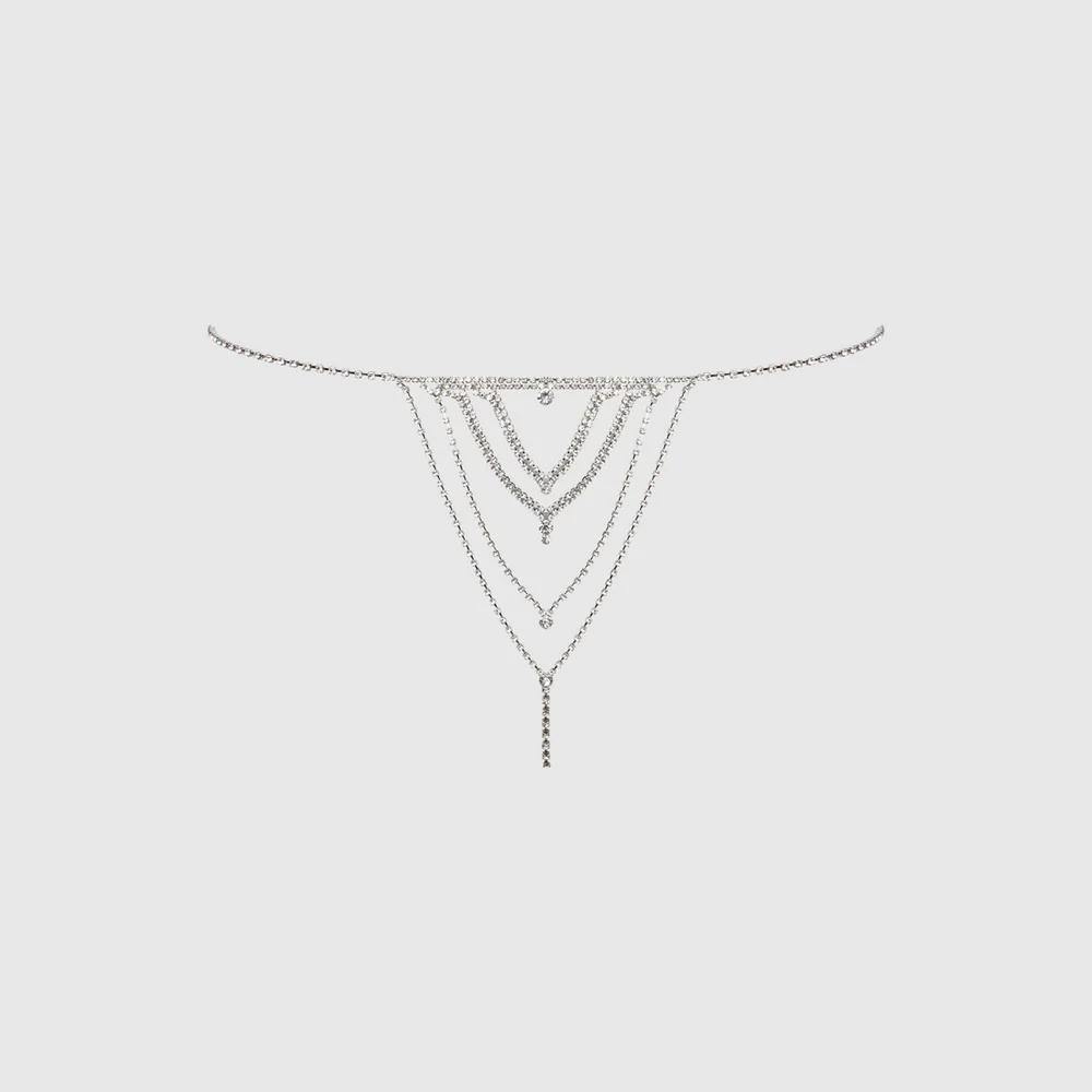 House of Desire Rhinestone V-Front G-String Panty
