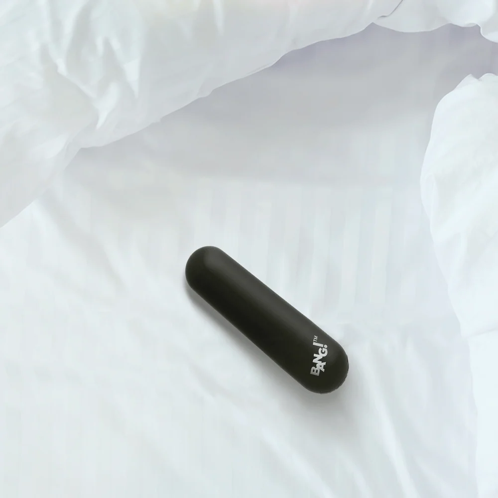 Bang! Rechargeable Bullet Vibrator with 4 Glow-in-the-Dark Attachments