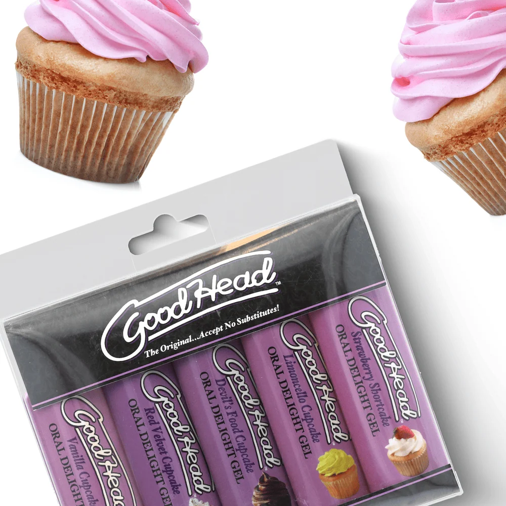 GoodHead Oral Delight Gel 5-Pack Cupcake Flavor Selection