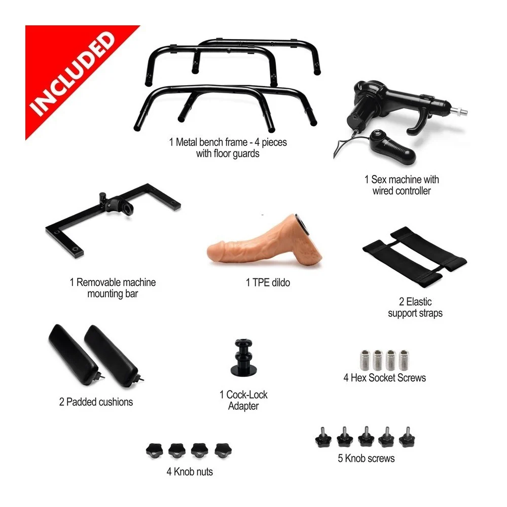 Lovebotz Deluxe Bangin' Bench 含内置性爱机器