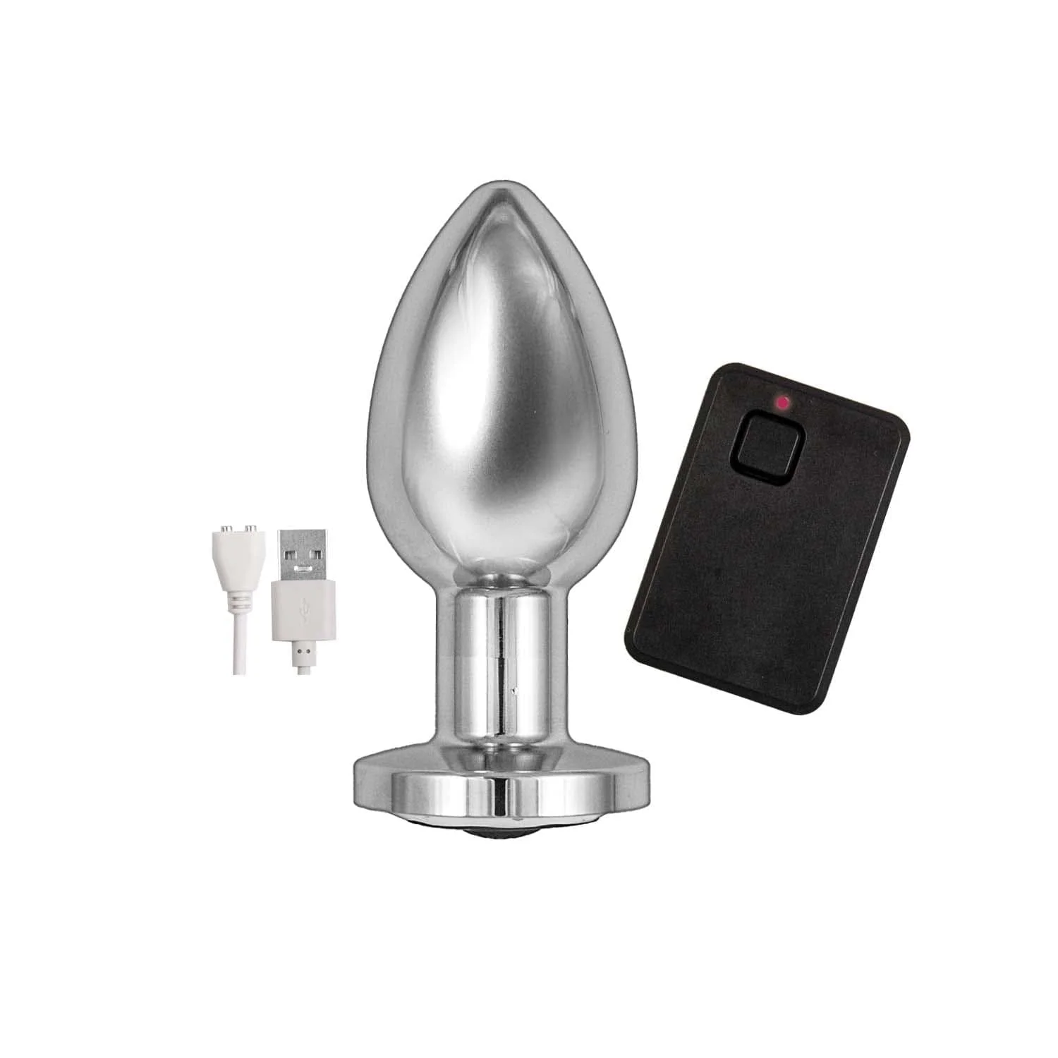 Ass-Sation Remote Vibrating Metal Anal Plug for Beginners