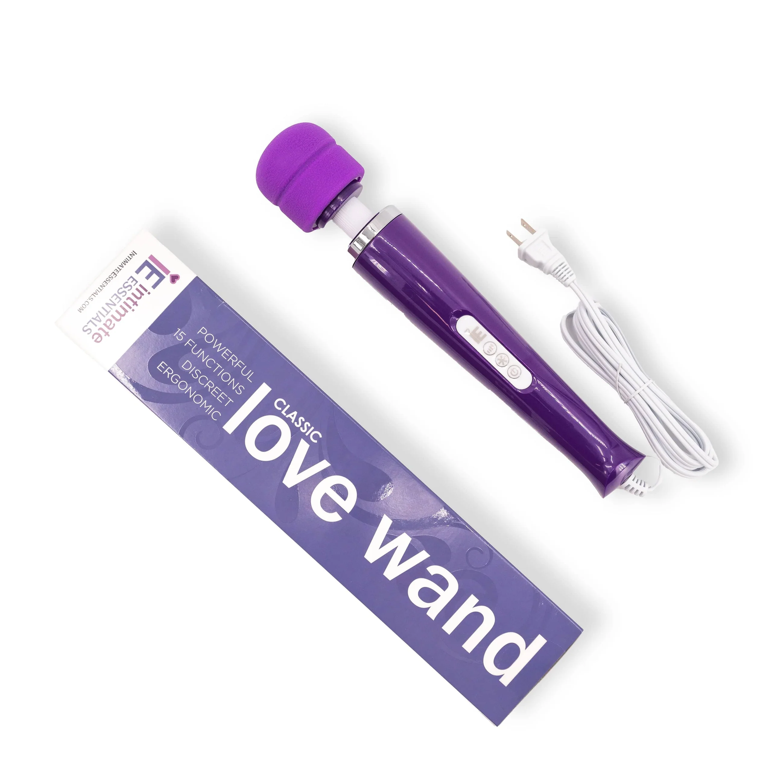 Intimate Essentials Classic Love Wand Plug-In Personal Massager