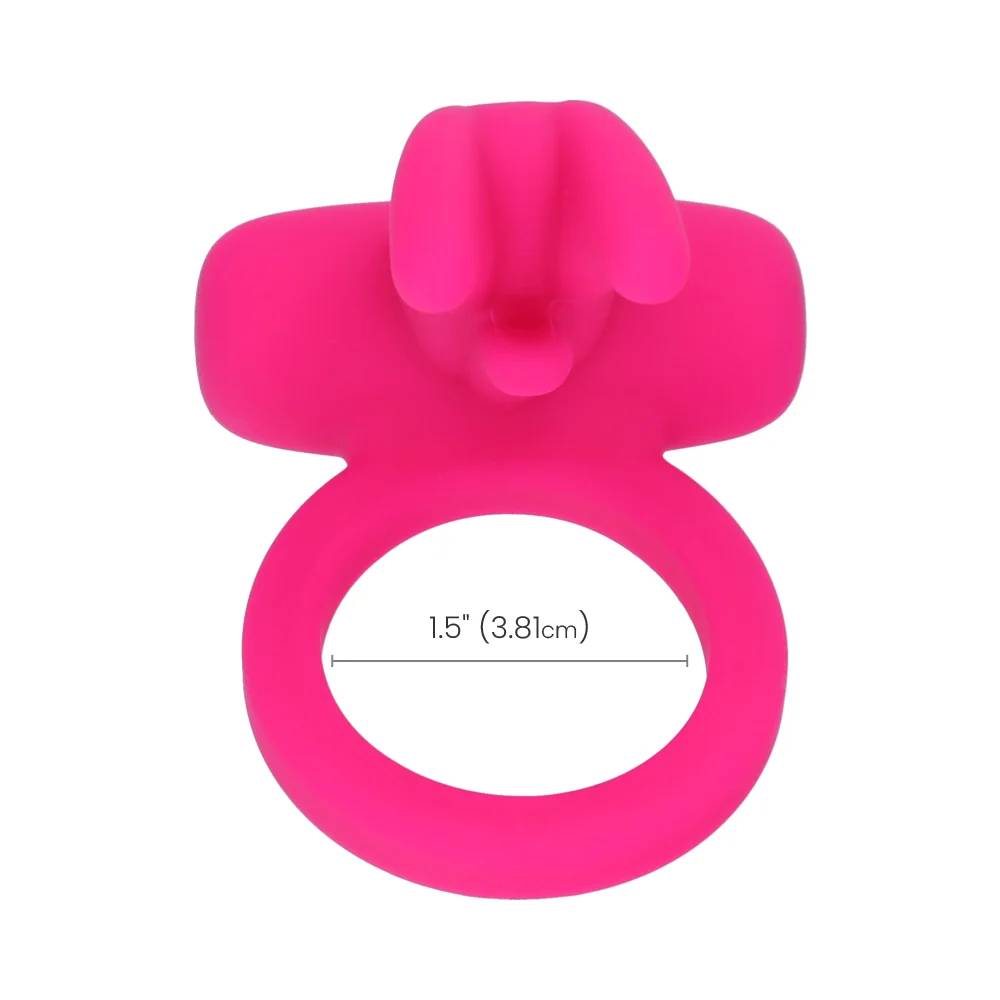 California Exotic Triple Clit Flicker Couples Enhancer with Teasing Prongs