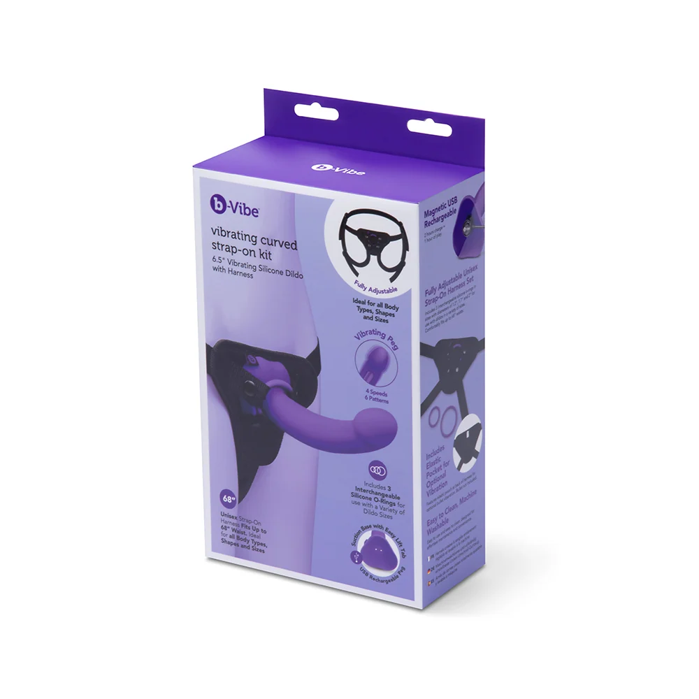 B-Vibe 初学者震动弯曲束带式假阳具套装