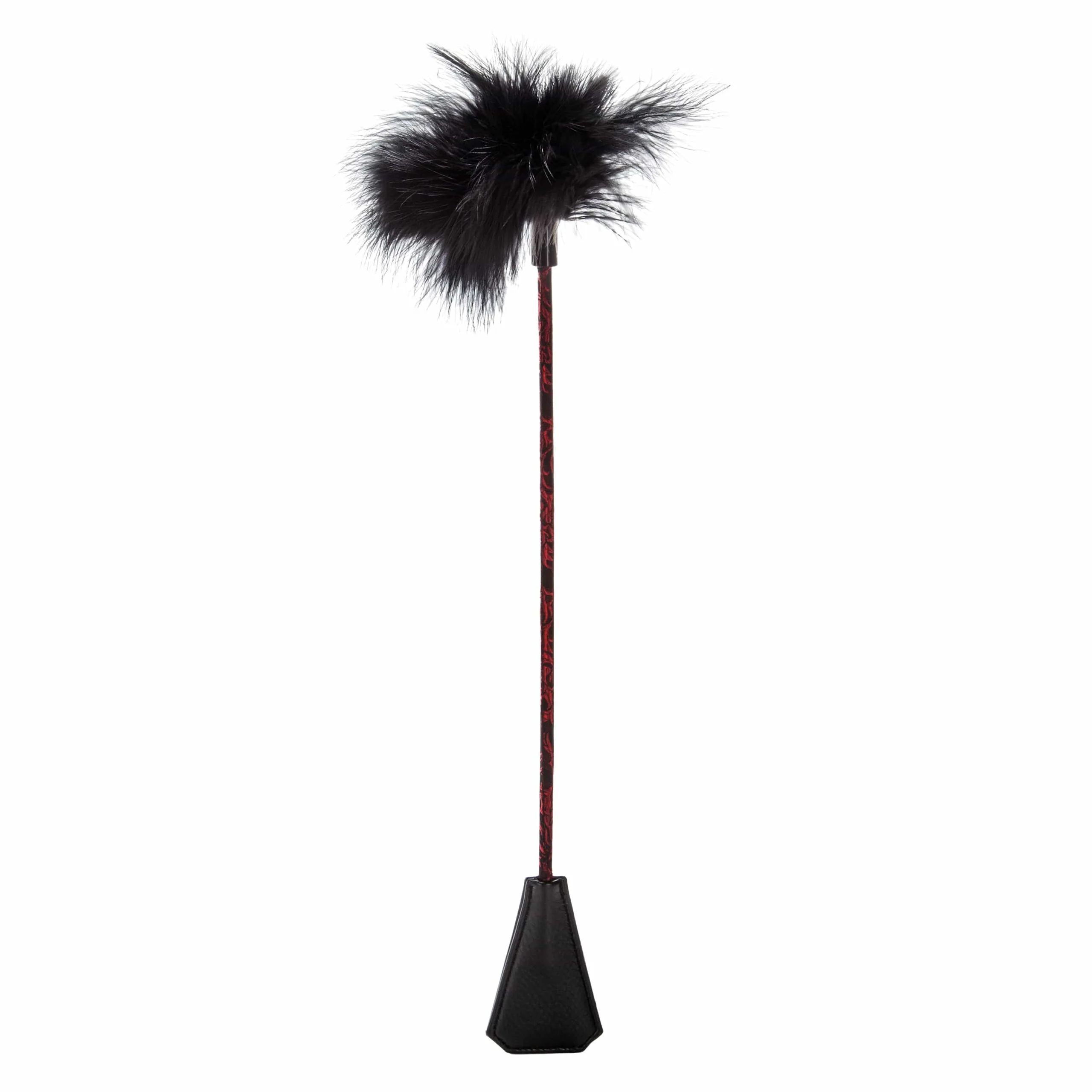 Scandal Feather Crop 双头手工缝制拍打棒与挑逗棒