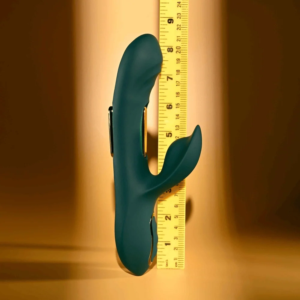Evolved Heart of Gold Tapping Rabbit Vibrator with Gold Bars
