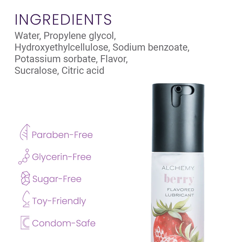 Alchemy Indulge Flavored Lubricant With Sugar-Free Water-Based Glide