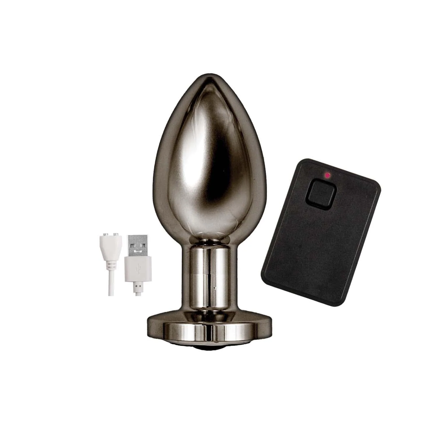 Ass-Sation Remote Vibrating Metal Anal Plug for Beginners