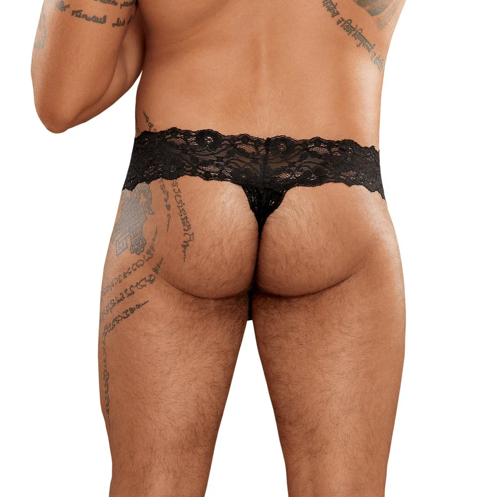 Male Power Scandal Lace Micro Thong for Men