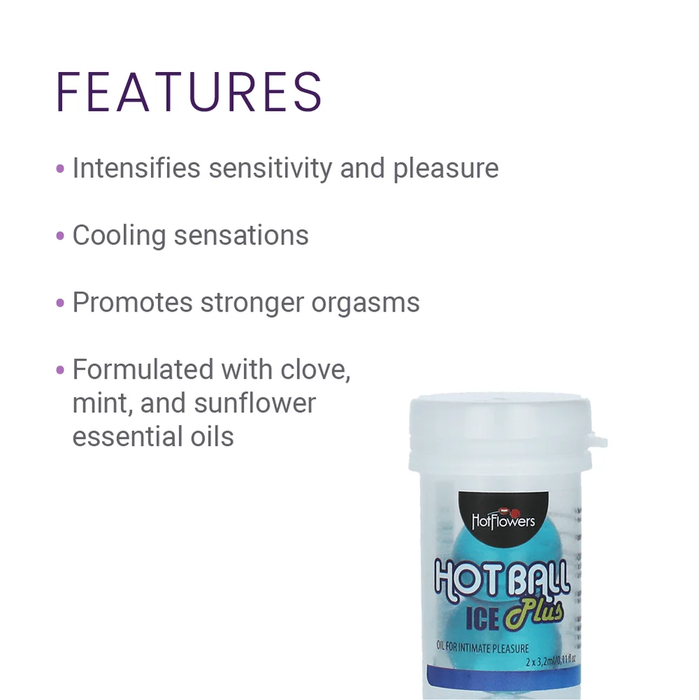 Hot Flowers Hot Ball Ice Plus 薄荷与向日葵油情趣球