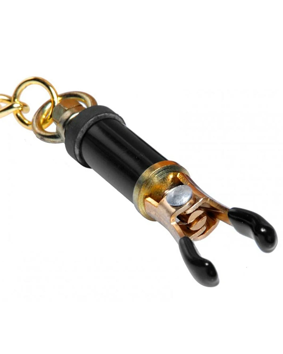 Master Series Deluxe Adjustable Nipple Clamps with Gold Chain